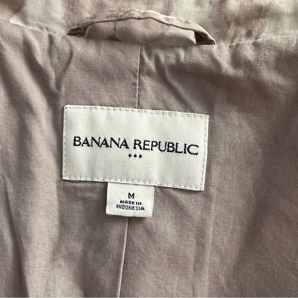 Banana Republic Size M multi square pattern outdoor wind breaker jacket - Picture 6 of 9